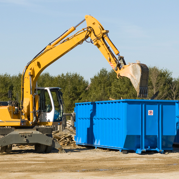 what size residential dumpster rentals are available in Rock Springs WI